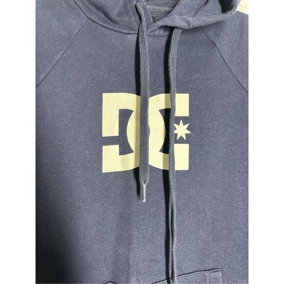 DC Shoes Star Men’s Pullover Hoodie Cotton Blend Navy Blue Size S - Picture 2 of 8